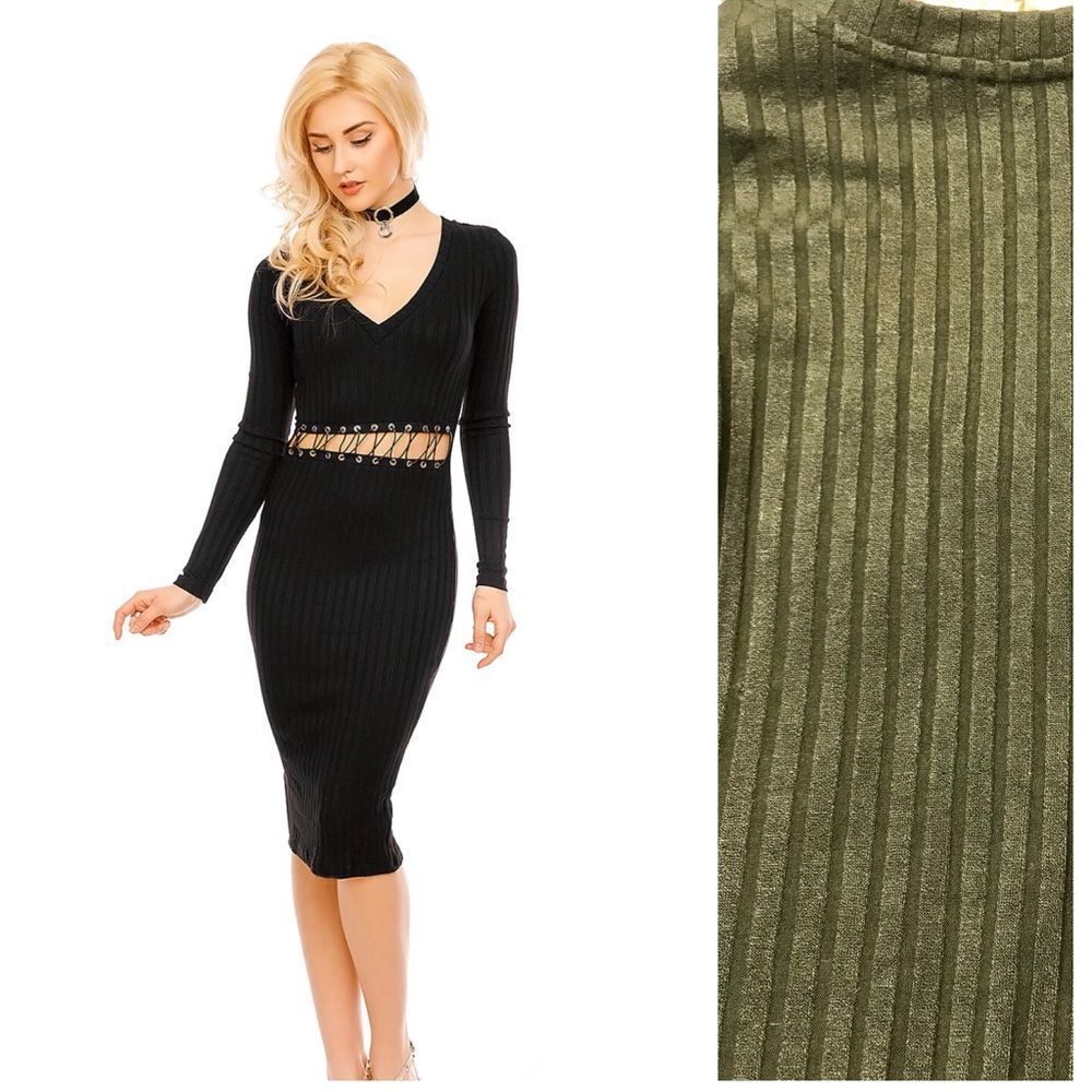 Eight Paris sexy open midriff dress